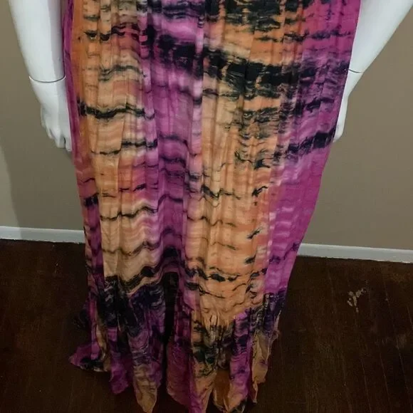 Fashion Nova Tie Dye Maxi Dress - Size 2X - Picture 5 of 11